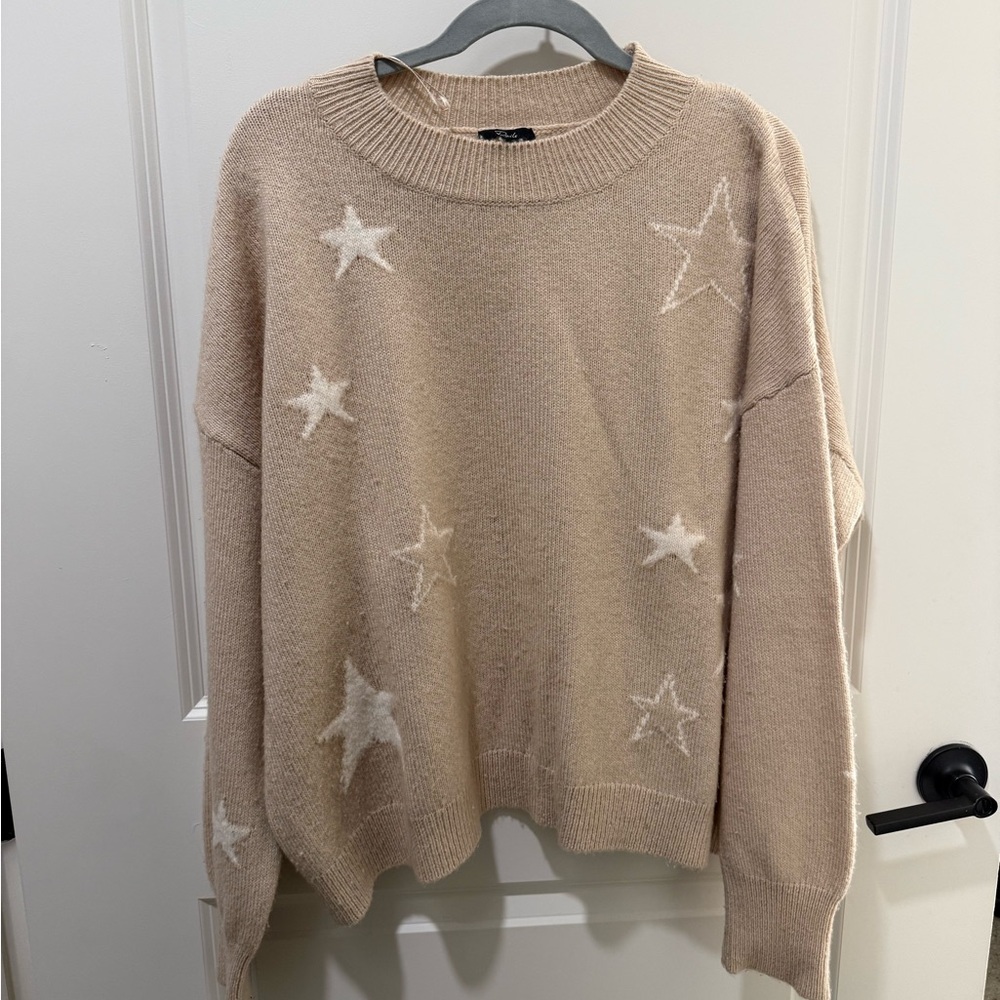 Rails Star Beige Sweater